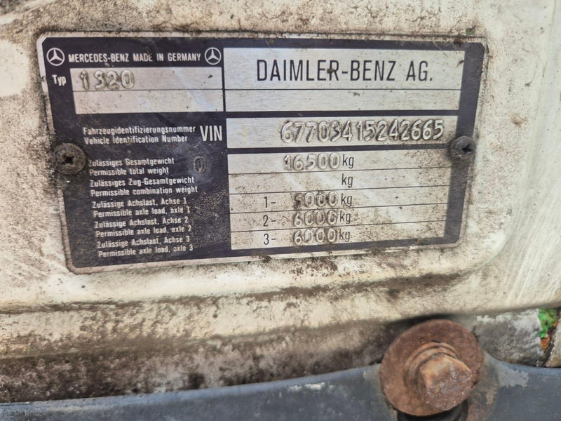 Dropside/ Flatbed truck, Crane truck Mercedes-Benz 1320 + HMF 6.5 ton crane: picture 8