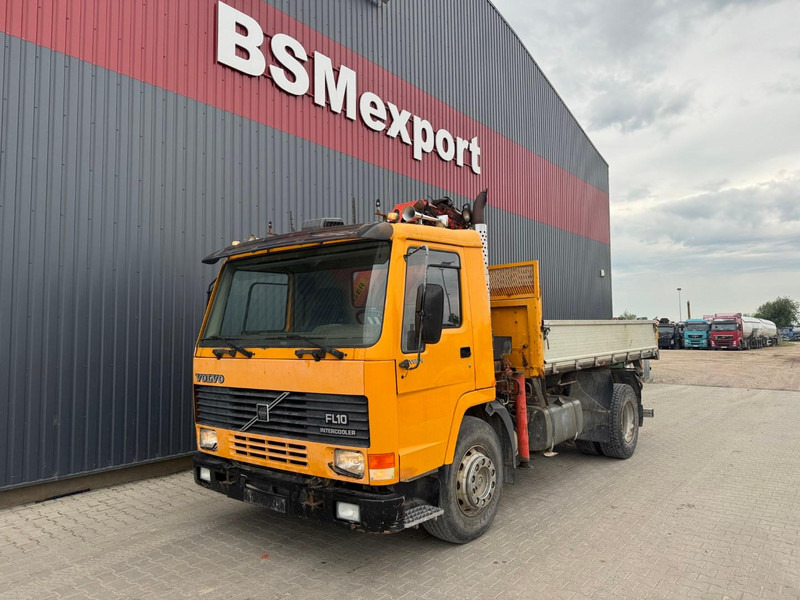 Volvo FL 10 + Palfinger PK 105 B - 3 - Tipper, Crane truck: picture 1 Volvo FL 10 + Palfinger PK 105 B - 3 - Tipper, Crane truck: picture 1