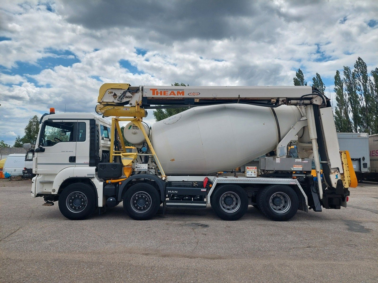 MAN TGS 32.420 BB Stetter AM 8 FHCBL + Theam T3D16 - Concrete mixer truck: picture 5 MAN TGS 32.420 BB Stetter AM 8 FHCBL + Theam T3D16 - Concrete mixer truck: picture 5