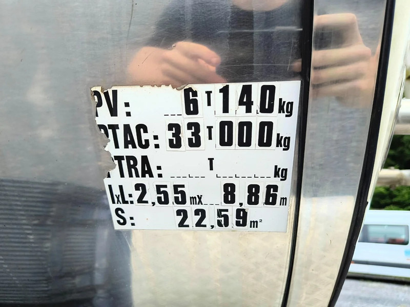 Tank semi-trailer for transportation of milk ETA 25000L INSULATED INOX TANK - 2 COMP: picture 20