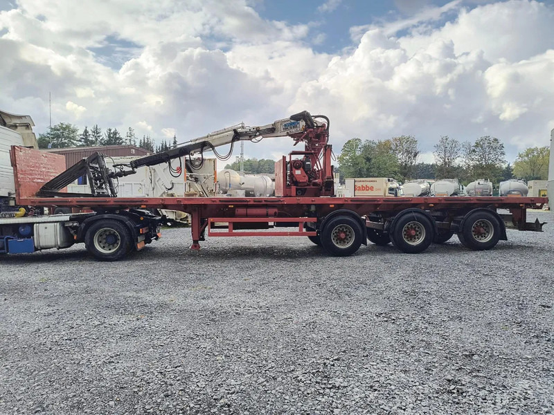 LAG 16000-R KENNIS CRANE - 2 STEERING AXLES - Dropside/ Flatbed semi-trailer: picture 2 LAG 16000-R KENNIS CRANE - 2 STEERING AXLES - Dropside/ Flatbed semi-trailer: picture 2