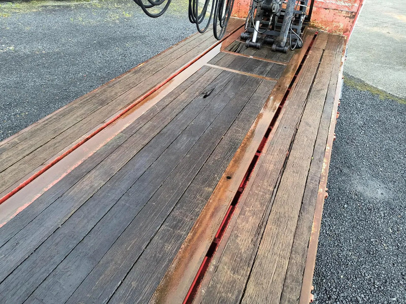 Dropside/ Flatbed semi-trailer LAG 16000-R KENNIS CRANE - 2 STEERING AXLES: picture 9