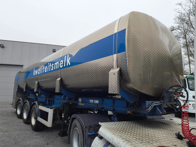 Tank semi-trailer for transportation of milk Mafa INSULATED INOX TANK 29000L 3 COMP - PUMP/COUNTER - 2 STEERING AXLES: picture 7
