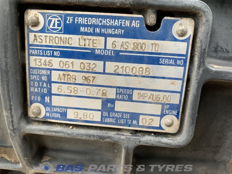 DAF LF Euro 6 - Gearbox for Truck: picture 5 DAF LF Euro 6 - Gearbox for Truck: picture 5