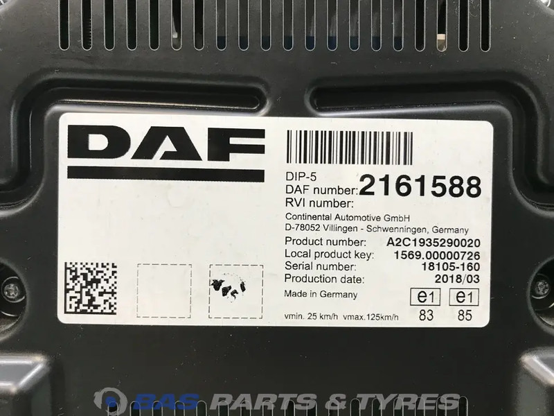 DAF XF106 - Dashboard for Truck: picture 3 DAF XF106 - Dashboard for Truck: picture 3