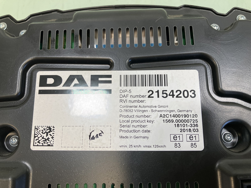 DAF XF106 - Dashboard for Truck: picture 3 DAF XF106 - Dashboard for Truck: picture 3