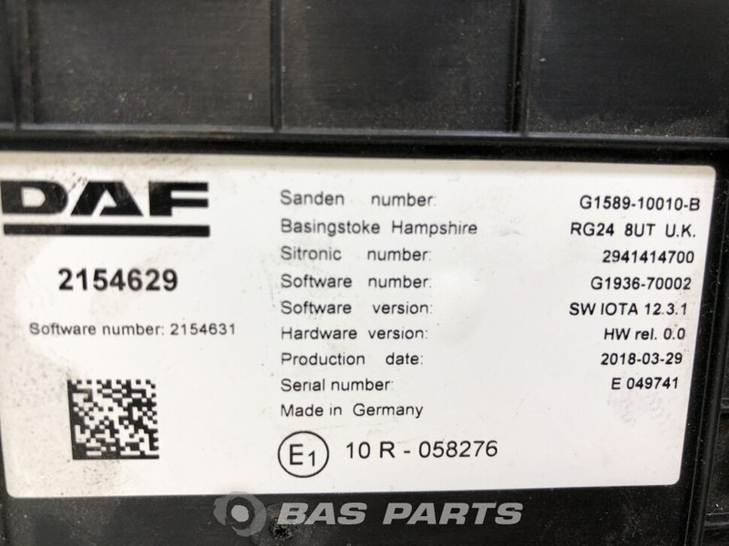 DAF Regeleenheid A/C eenheid DAF 2255996 - Spare parts for Truck: picture 2 DAF Regeleenheid A/C eenheid DAF 2255996 - Spare parts for Truck: picture 2