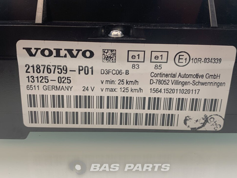 Volvo FL Euro 6 - Dashboard for Truck: picture 3 Volvo FL Euro 6 - Dashboard for Truck: picture 3