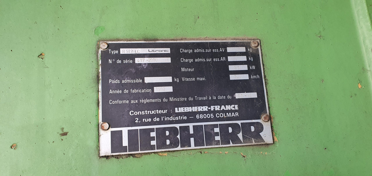 LIEBHERR R912LI - Crawler excavator: picture 2 LIEBHERR R912LI - Crawler excavator: picture 2