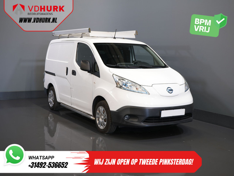 Nissan E-NV200 Optima 24kWh 105 km WLTP Snellader/ Imperiaal/ Sidebars/ PDC/ Cruise/ Airco - Small van, Electric van: picture 1 Nissan E-NV200 Optima 24kWh 105 km WLTP Snellader/ Imperiaal/ Sidebars/ PDC/ Cruise/ Airco - Small van, Electric van: picture 1