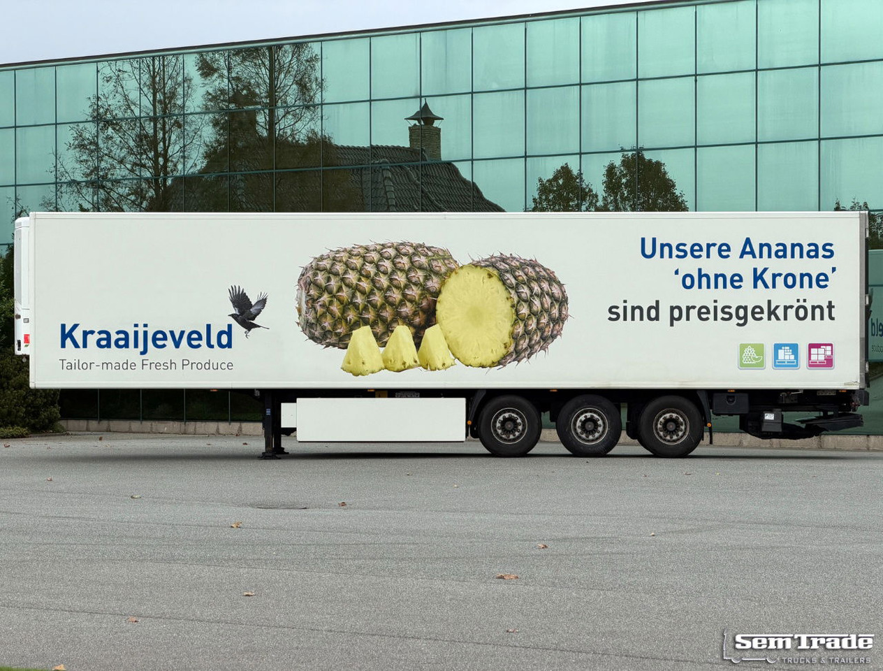 Krone SD Thermo King SLX 300 Tail Lift 2x Lift Axle TOP Condtion Holland-Trailer - Refrigerator semi-trailer: picture 2 Krone SD Thermo King SLX 300 Tail Lift 2x Lift Axle TOP Condtion Holland-Trailer - Refrigerator semi-trailer: picture 2