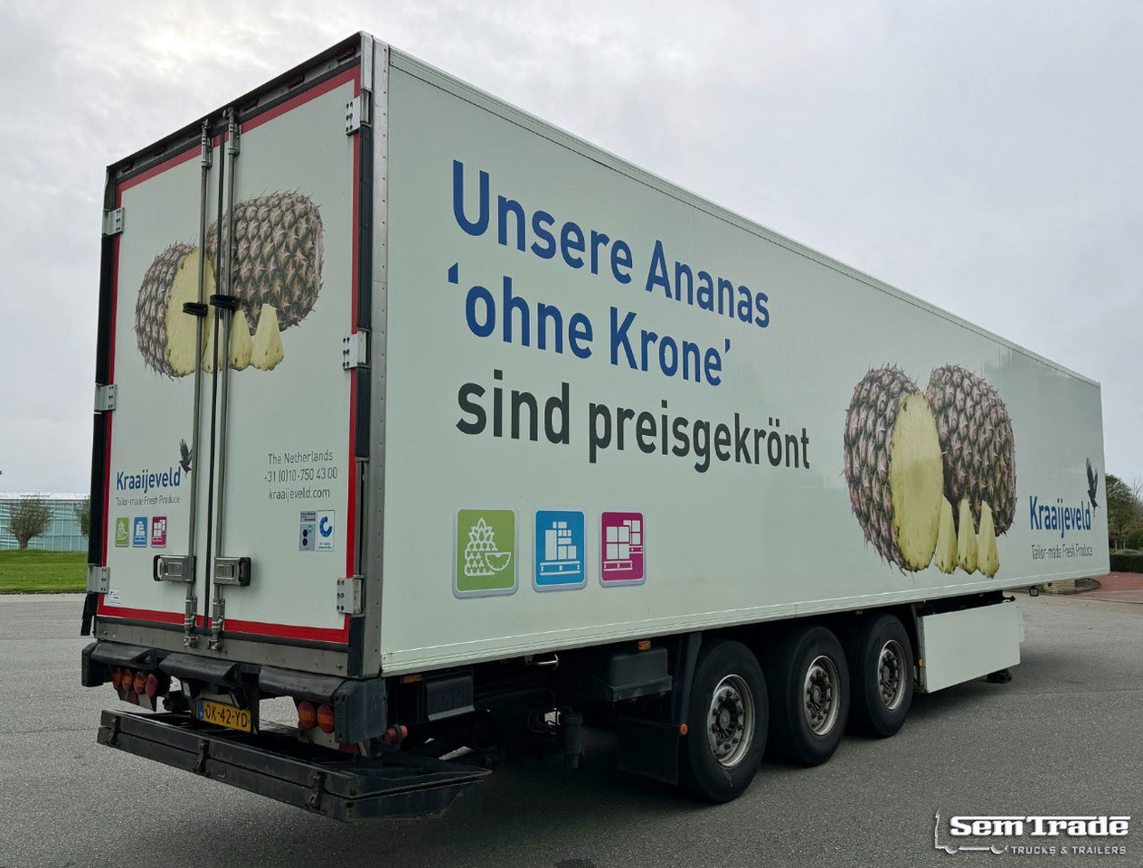 Krone SD Thermo King SLX 300 Tail Lift 2x Lift Axle TOP Condtion Holland-Trailer - Refrigerator semi-trailer: picture 4 Krone SD Thermo King SLX 300 Tail Lift 2x Lift Axle TOP Condtion Holland-Trailer - Refrigerator semi-trailer: picture 4