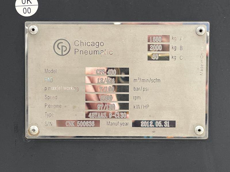 Chicago Pneumatic CPS 400 - Air compressor: picture 5 Chicago Pneumatic CPS 400 - Air compressor: picture 5