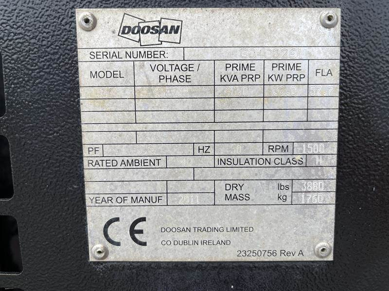 Doosan G 40 - Generator set: picture 2 Doosan G 40 - Generator set: picture 2