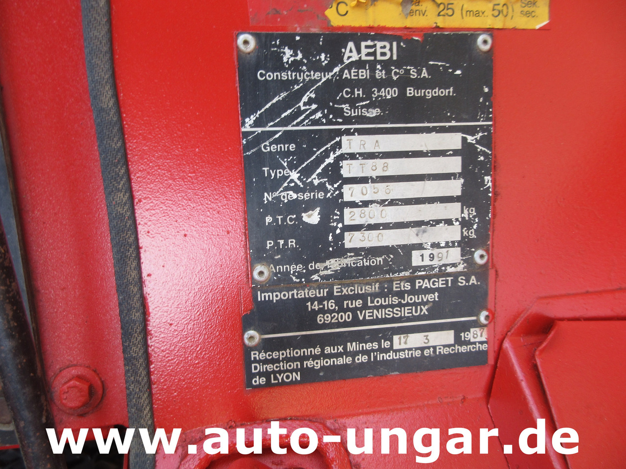 Farm tractor Aebi Terratrac TT88 Bergtraktor Metrac 4x4 Hydrostat 2x Zapfwelle Heckhydraulik: picture 21