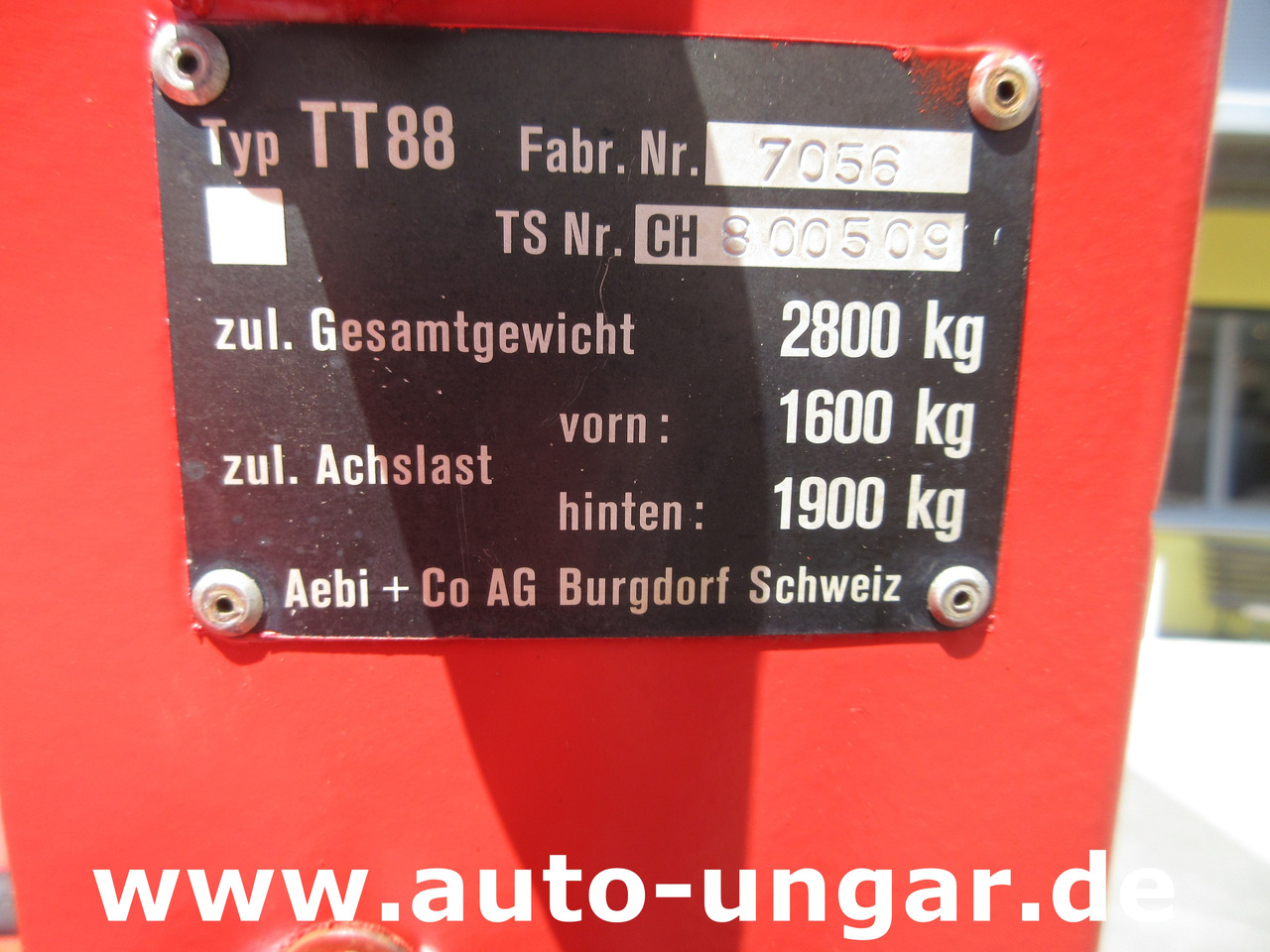 Farm tractor Aebi Terratrac TT88 Bergtraktor Metrac 4x4 Hydrostat 2x Zapfwelle Heckhydraulik: picture 20