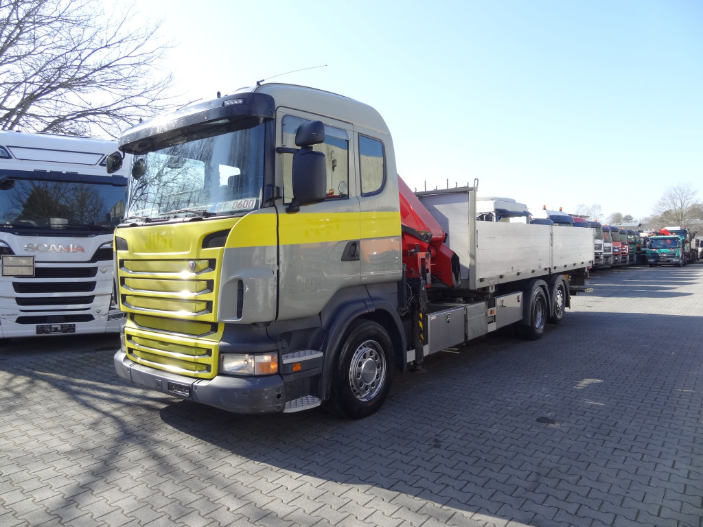 Dropside/ Flatbed truck, Crane truck Scania R440 6X2*4 Kran HMF 3000 bis 30 Meter: picture 10