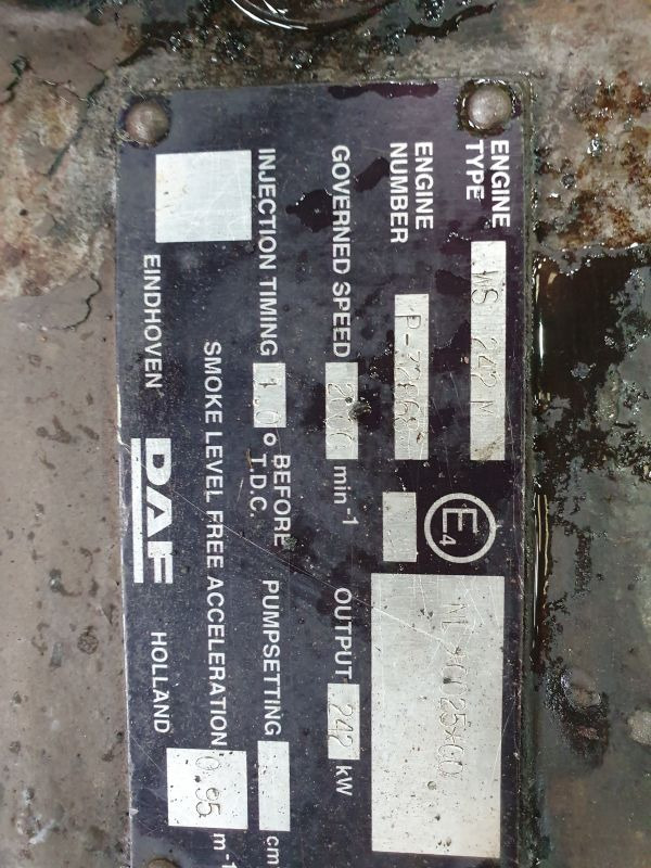 DAF WS 242 M - Engine: picture 2 DAF WS 242 M - Engine: picture 2