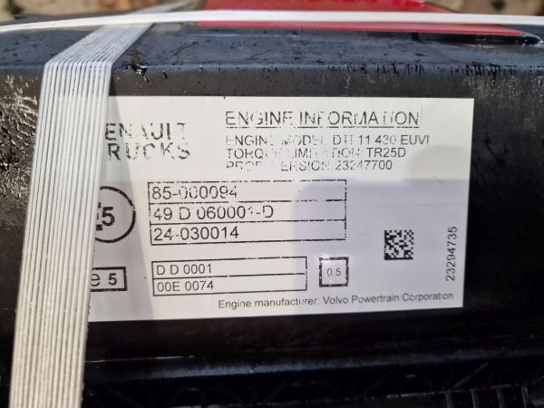 Renault DTI11 430 EUVI Engine (Truck) - Engine for Truck: picture 2 Renault DTI11 430 EUVI Engine (Truck) - Engine for Truck: picture 2