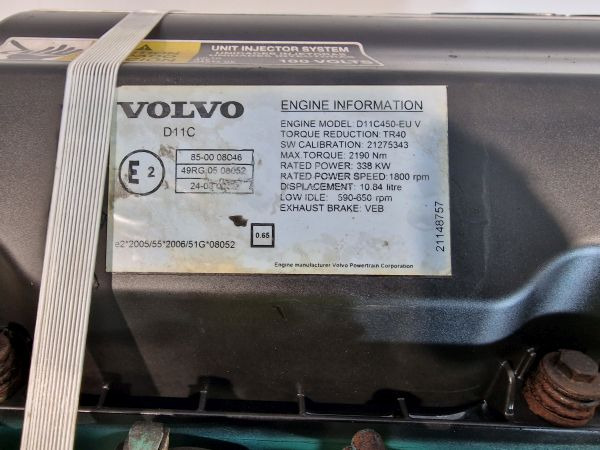 Engine for Truck Volvo  D11C450-EU V Engine (Truck): picture 11