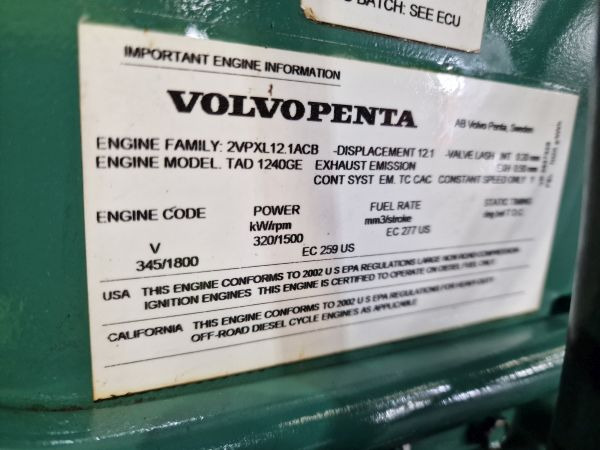 Volvo TAD1240GE Engine (Industrial) - Engine for Industrial equipment: picture 3 Volvo TAD1240GE Engine (Industrial) - Engine for Industrial equipment: picture 3