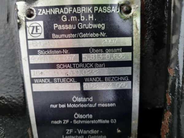 Gearbox for Industrial equipment ZF Industrial  6WG-201 3001 Gearbox Industrial: picture 11