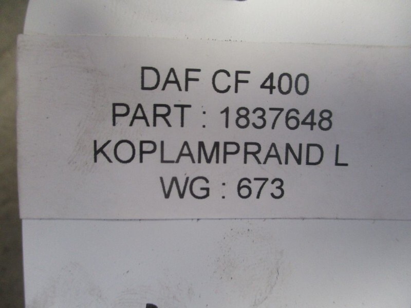DAF 1837648 CF 400 Euro 6 links - Bumper corner for Truck: picture 2 DAF 1837648 CF 400 Euro 6 links - Bumper corner for Truck: picture 2