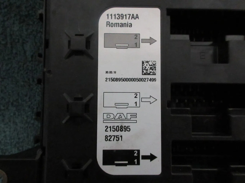 Electrical system for Truck DAF 2150895 ZEKERINGS KAST DAF XF CF 480 EURO 6 MODEL 2021: picture 12
