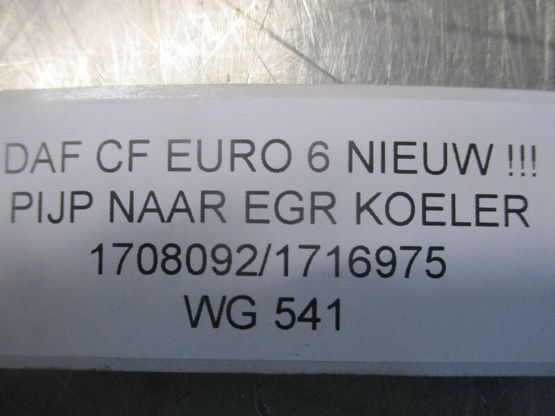 DAF CF 1708092/1716975 PIJP NAAR EGR KOELER EURO 6 NIEUW!!! - Air intake system for Truck: picture 3 DAF CF 1708092/1716975 PIJP NAAR EGR KOELER EURO 6 NIEUW!!! - Air intake system for Truck: picture 3