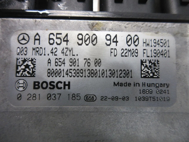 Mercedes-Benz A 654 900 94 00 // A 654 901 76 00 // BOSCH 0281 037 185 MOTOR MODULEN - Electrical system for Truck: picture 5 Mercedes-Benz A 654 900 94 00 // A 654 901 76 00 // BOSCH 0281 037 185 MOTOR MODULEN - Electrical system for Truck: picture 5