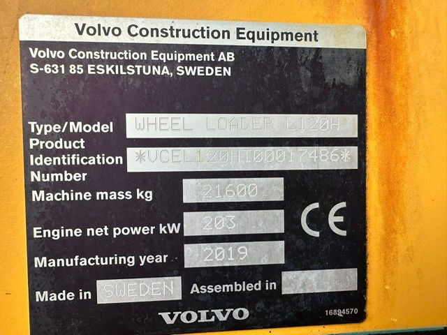 Volvo L120H - Wheel loader: picture 4 Volvo L120H - Wheel loader: picture 4