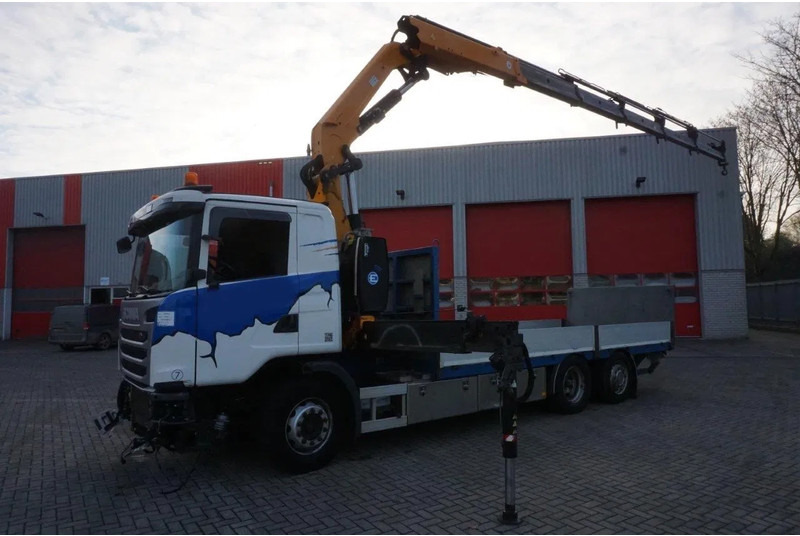 Scania G490 / ENGINE RUNNING / RETARDER / EFFER 255-5S CRANE REMOTE / PLATFORM / FULL-AIR / AUTOMATIC / EURO-6 / 2014 - Crane truck: picture 2 Scania G490 / ENGINE RUNNING / RETARDER / EFFER 255-5S CRANE REMOTE / PLATFORM / FULL-AIR / AUTOMATIC / EURO-6 / 2014 - Crane truck: picture 2
