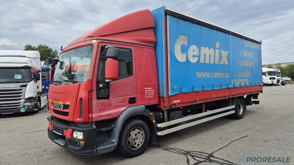 IVECO EUROCARGO ML 140E28 EURO 5 - valník s plachtou + hydraulické čelo 1,5 t - Curtainsider truck: picture 2 IVECO EUROCARGO ML 140E28 EURO 5 - valník s plachtou + hydraulické čelo 1,5 t - Curtainsider truck: picture 2