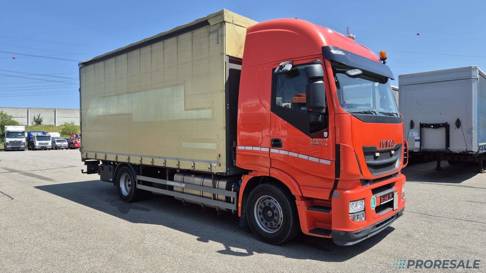 IVECO STRALIS AS 190S42 EURO 6 - valník s plachtou + hydraulické čelo - Curtainsider truck: picture 1 IVECO STRALIS AS 190S42 EURO 6 - valník s plachtou + hydraulické čelo - Curtainsider truck: picture 1