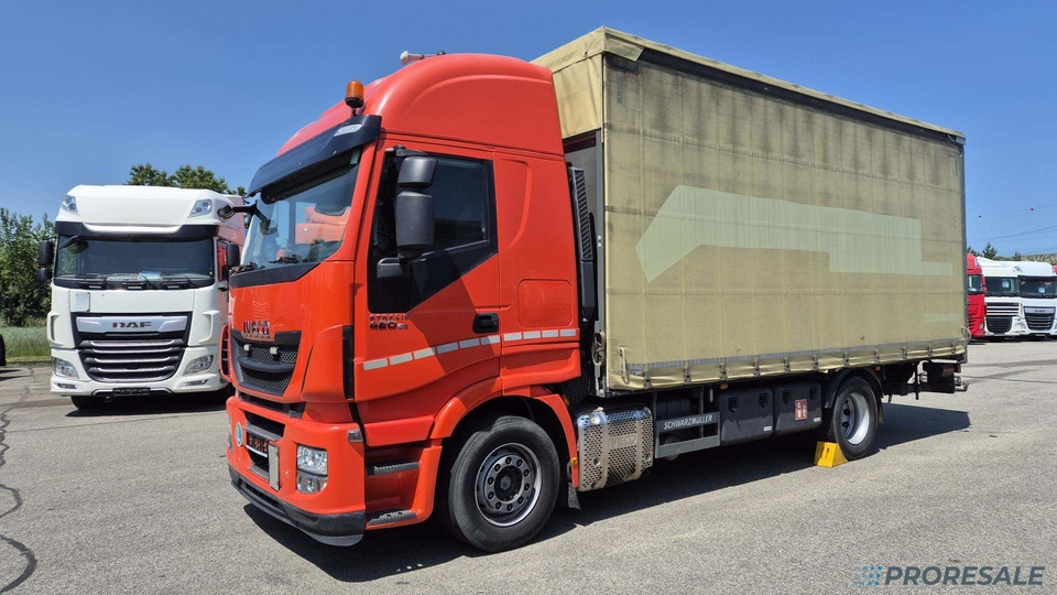 IVECO STRALIS AS 190S42 EURO 6 - valník s plachtou + hydraulické čelo - Curtainsider truck: picture 2 IVECO STRALIS AS 190S42 EURO 6 - valník s plachtou + hydraulické čelo - Curtainsider truck: picture 2