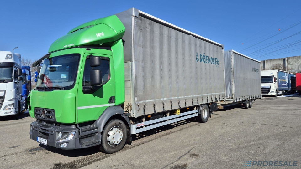 RENAULT MIDLUM 250.14 MDA3C valník s plachtou - prodejné jen s přívěsem AGADOS P0457 - cena je za celou soupravu - Curtainsider truck: picture 2 RENAULT MIDLUM 250.14 MDA3C valník s plachtou - prodejné jen s přívěsem AGADOS P0457 - cena je za celou soupravu - Curtainsider truck: picture 2