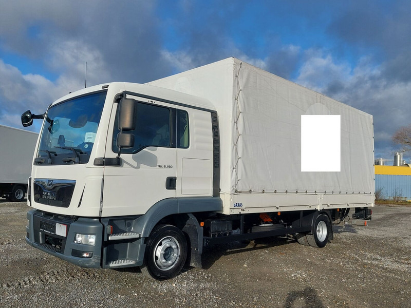 MAN TGL 8.190 L 4x2 Euro 6 LBW AHK - Curtainsider truck: picture 1 MAN TGL 8.190 L 4x2 Euro 6 LBW AHK - Curtainsider truck: picture 1