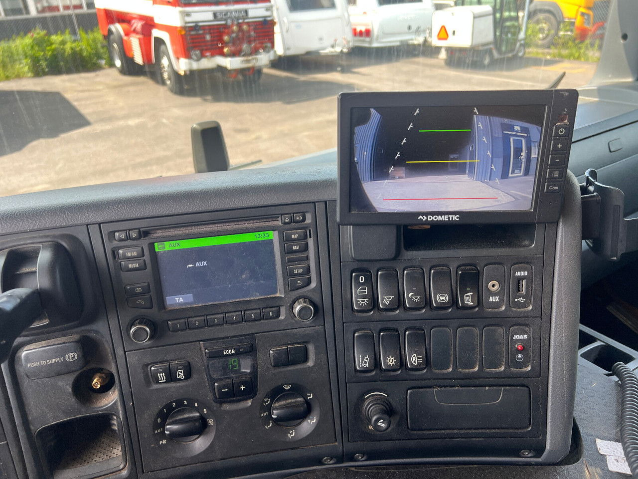Container transporter/ Swap body truck Scania P280 4X2 / Skipper / Joab / 1 OW / Very Good Condition / Service: picture 13