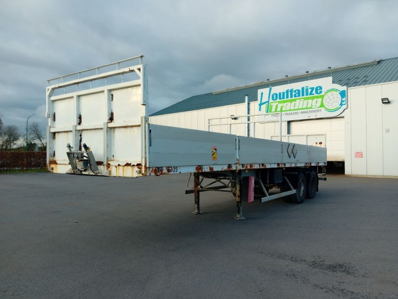 Trailor 2 axles / Full steel - rail side/ridelles - Dropside/ Flatbed semi-trailer: picture 1 Trailor 2 axles / Full steel - rail side/ridelles - Dropside/ Flatbed semi-trailer: picture 1