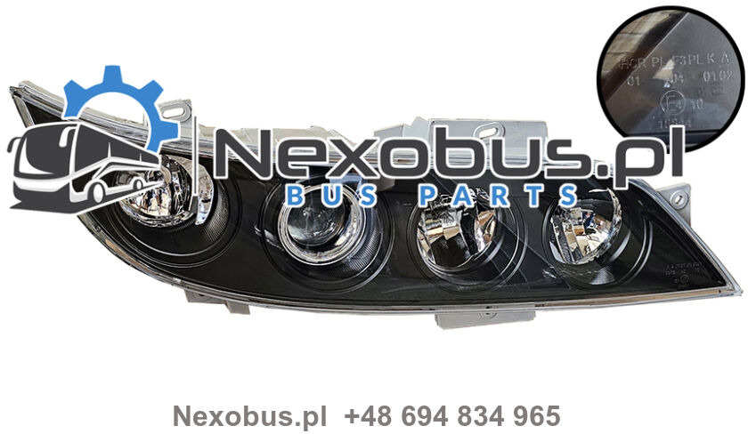 Reflektor Neoplan Skyliner Cityliner Starliner prawy czarne szkło - Headlight for Bus: picture 1 Reflektor Neoplan Skyliner Cityliner Starliner prawy czarne szkło - Headlight for Bus: picture 1