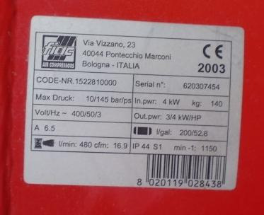 FIAC AB T 200-480 piston compressor - Air compressor: picture 4 FIAC AB T 200-480 piston compressor - Air compressor: picture 4