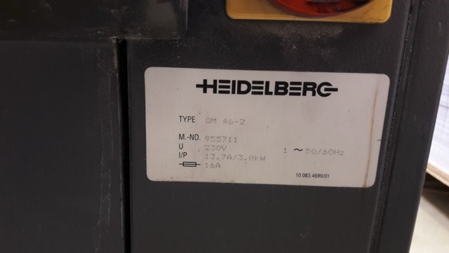 Heidelberg QM 46-2 two-color offset press - Offset printing machine: picture 2 Heidelberg QM 46-2 two-color offset press - Offset printing machine: picture 2