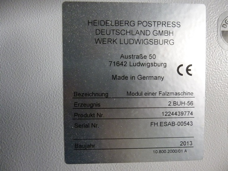 Heidelberg Stahlfolder PFH-82 pallet feeder with SSP-82 slitter shaft station - Folding machine: picture 5 Heidelberg Stahlfolder PFH-82 pallet feeder with SSP-82 slitter shaft station - Folding machine: picture 5