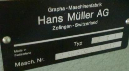 Muller Martini 271 Wire Stitching Machine - Printing machinery: picture 5 Muller Martini 271 Wire Stitching Machine - Printing machinery: picture 5