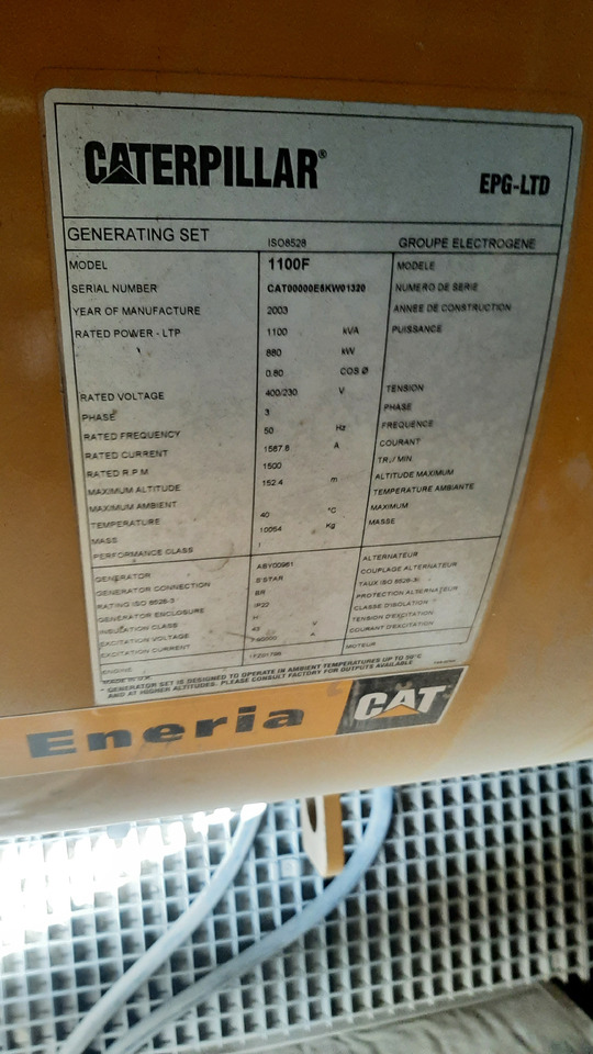 Generator set CATERPILLAR 3508 1100 kVa: picture 6