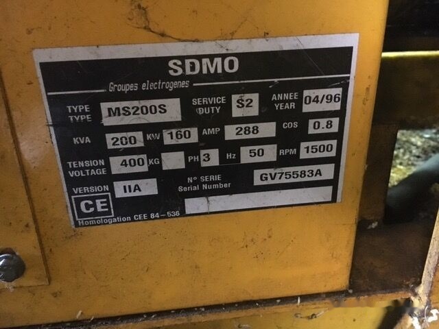 SDMO  - Generator set: picture 3 SDMO  - Generator set: picture 3