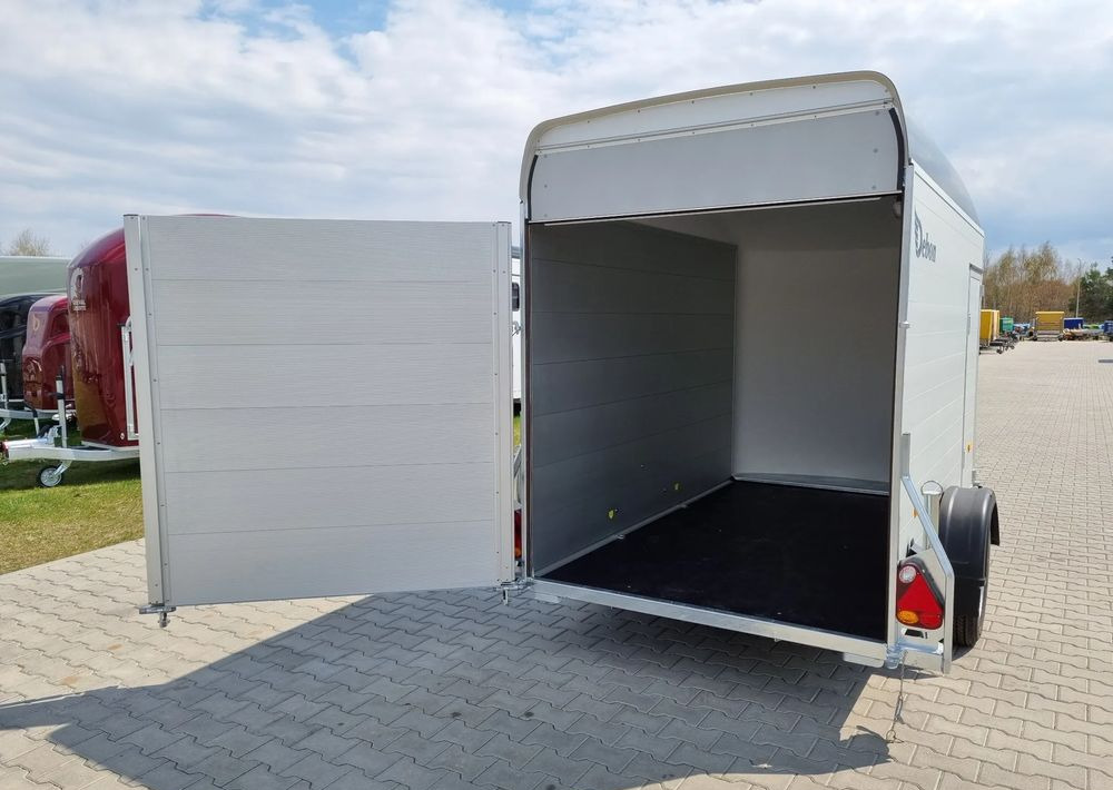New Closed box trailer DEBON C300 ALU + drzwi boczne 300x155 cm: picture 12