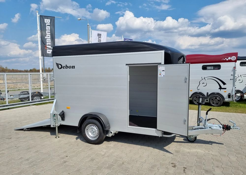 New Closed box trailer DEBON C300 ALU + drzwi boczne 300x155 cm: picture 8