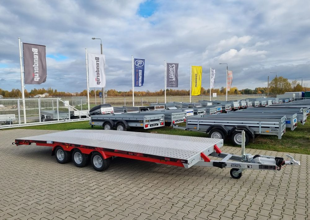 TA-NO Scorpio 55 PREMIUM laweta 3 osiowa 5.5m 3500kg DMC najazdy niski załadunek - Autotransporter trailer: picture 1 TA-NO Scorpio 55 PREMIUM laweta 3 osiowa 5.5m 3500kg DMC najazdy niski załadunek - Autotransporter trailer: picture 1