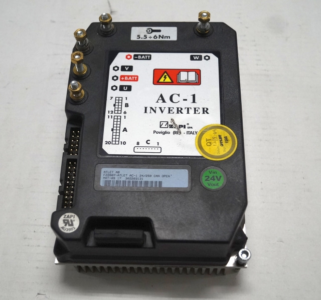 Atlet 302203131 | Rij regeling driving controller FZ 2007 ATLET AC-I 24/250 Can - ECU for Material handling equipment: picture 1 Atlet 302203131 | Rij regeling driving controller FZ 2007 ATLET AC-I 24/250 Can - ECU for Material handling equipment: picture 1